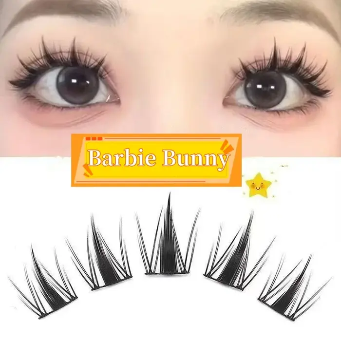 Extensions de cils individuels en grappe