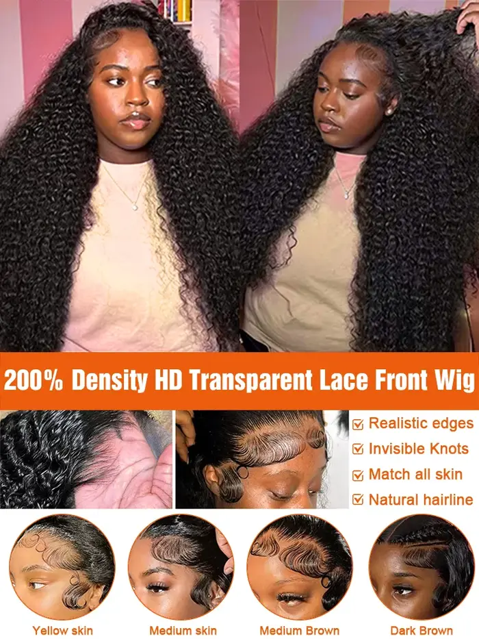 Perruque Boucles Cheveux Humain