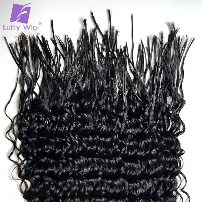 Tressage pré-divisé cheveux bouclés