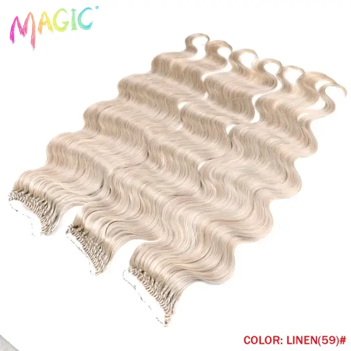 Magic-Extensions de cheveux synthétiques Body Wave