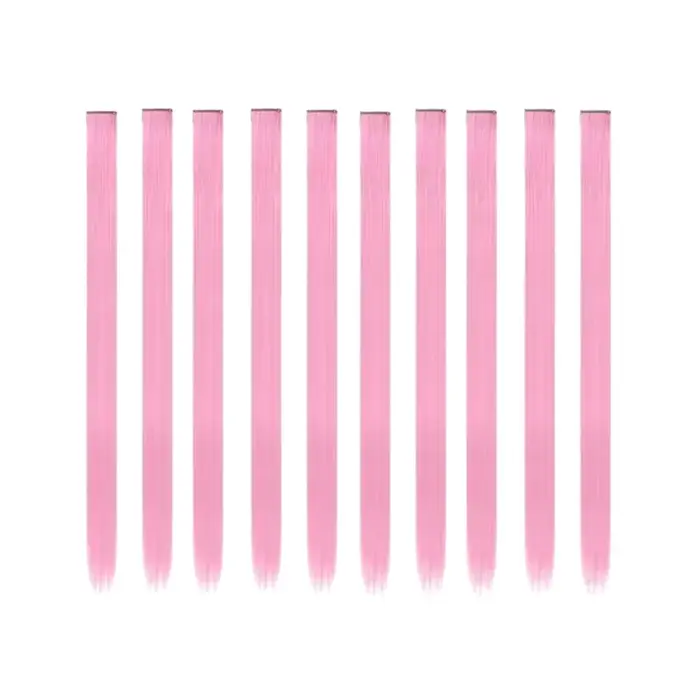 Extensions de cheveux synthétiques roses