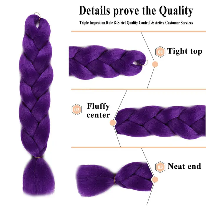 Extension de cheveux synthétiques longue queue de cheval à clipser