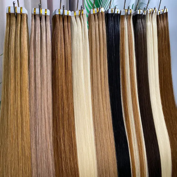 Extensions de cheveux à bandes adhésives de haute qualité