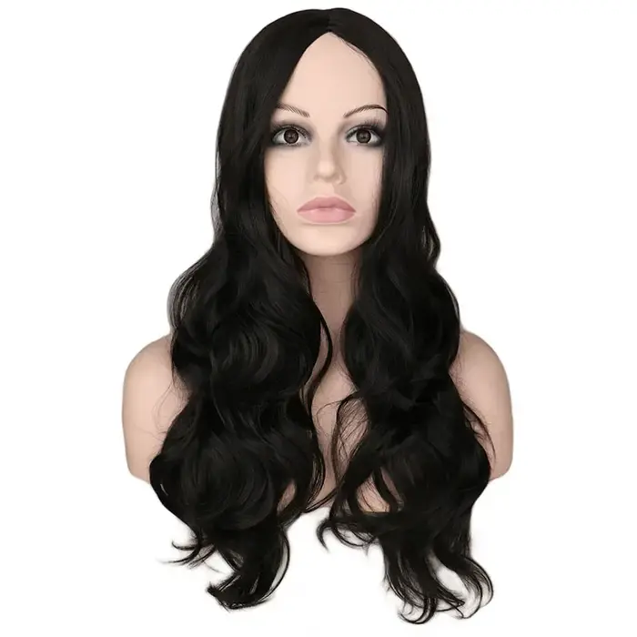 Perruque Synthétique Longue Ondulée pour Femme