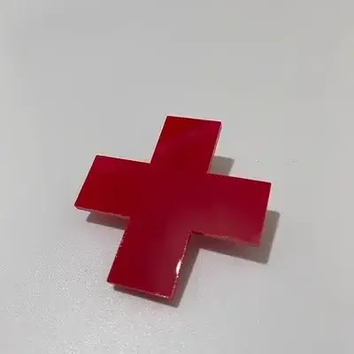 Y2K – pinces à cheveux croix rouge pour filles, accessoires pour cheveux, Barrettes hip hop Punk, ép