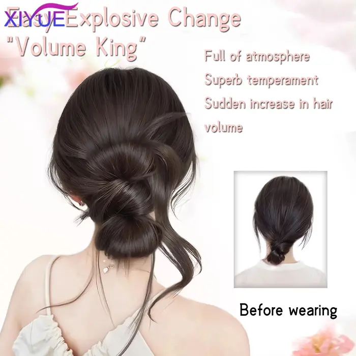 Perruque chignon de Style synthétique