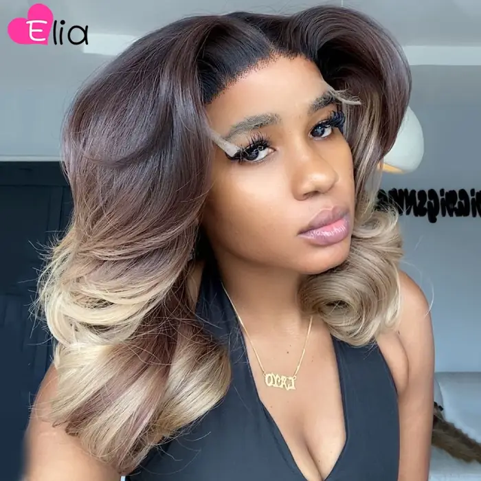 Perruque Bob Lace Front Wig brésilienne naturelle