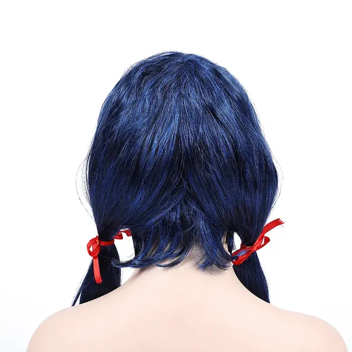Perruque bleue pour filles