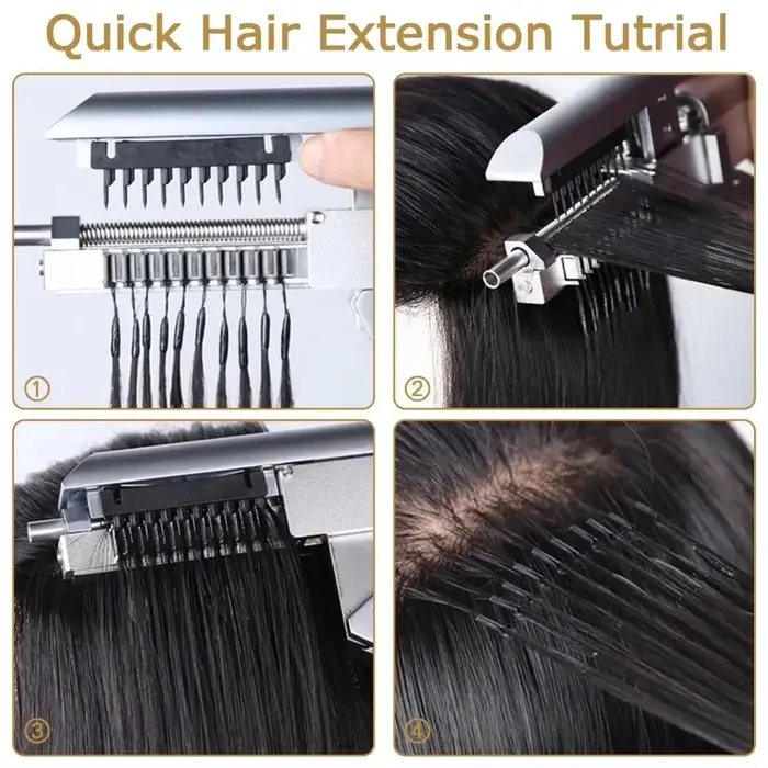 Machine d'extension de cheveux 6D