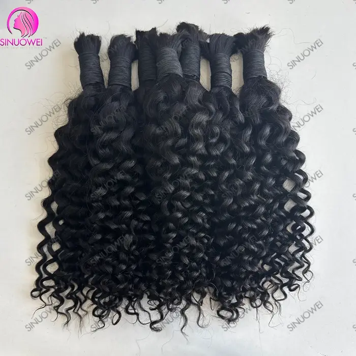Tressage en vrac cheveux vague d'eau 100%