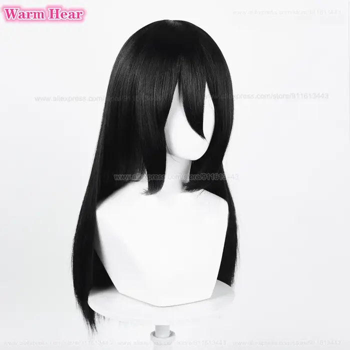 Perruque de Cosplay Mikasa Ackerman pour Adulte