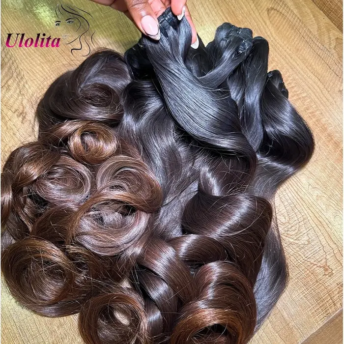 Extensions de cheveux humains ondulés