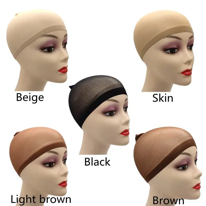 Filet à cheveux pour perruque, lot de 2 pièces, noir et brun, casquette commissionnée pour perruques