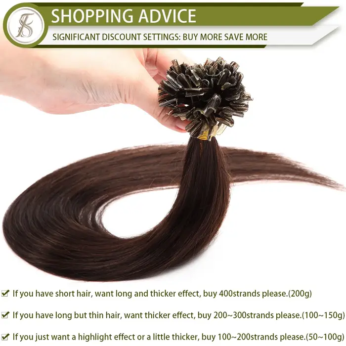 Extensions de Cheveux U-Tip 0.5 Gumental