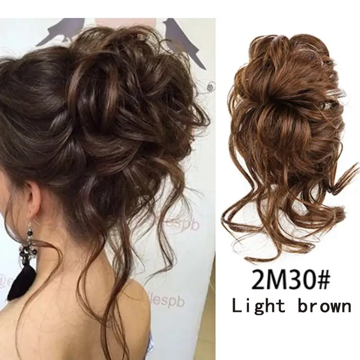 Chignon synthétique désordre