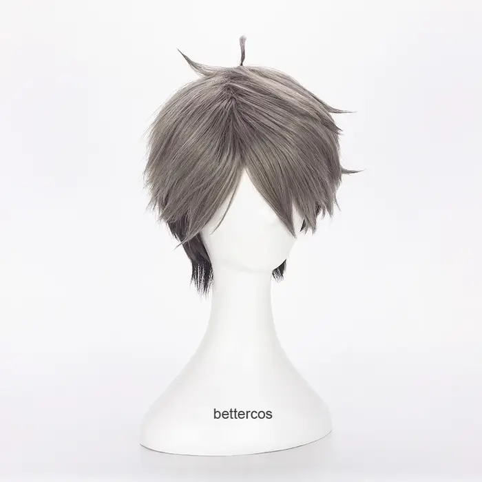 Haikyuu!! Miya Osamu noir marron Cosplay perruque Miya Atsumu court noir blond résistant à la chaleur synthétique cheveux perruque accessoire de déguisement
