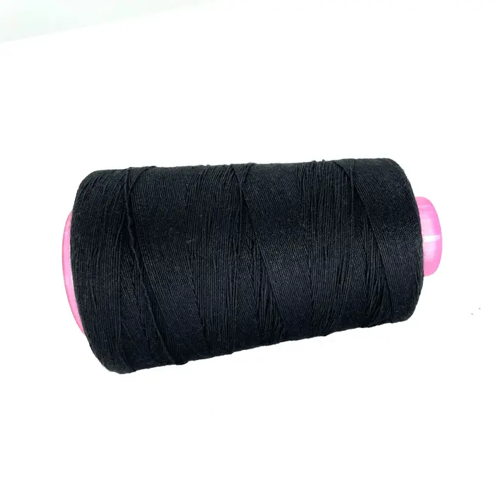 Fil de tissage noir épais 100% Polyester
