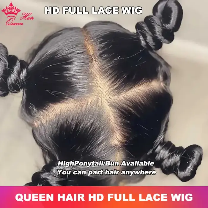 Queen Hair HD Full Lace Wig Body Wave / Straight Raw Human