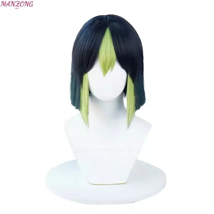Perruque de Cosplay Tighnari pour Femme, Cheveux Synthétiques, Degré de Chaleur, ixd'Halloween, Haut