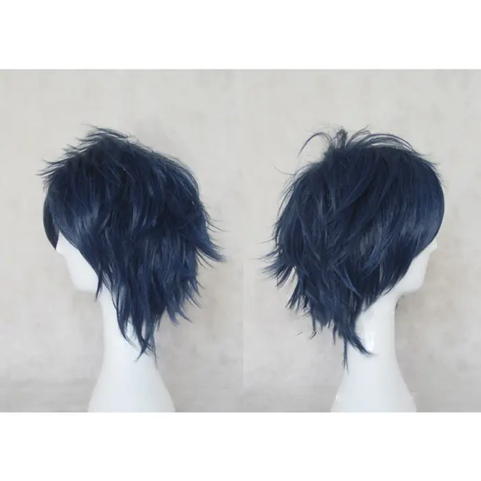 HAIRJOY – perruque de Cosplay synthétique bleue pour hommes