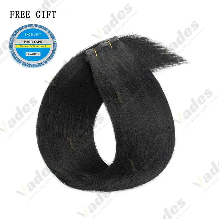 Bande injectée dans les Extensions de cheveux Invisible longue