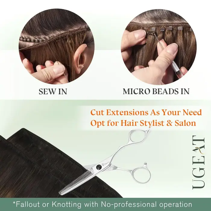 Ugeat coudre dans les Extensions de cheveux