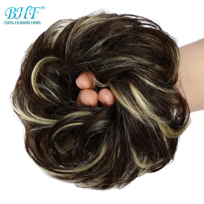 BHF cheveux humains Chignons queue de cheval postiche européenne