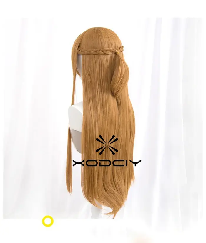 Perruque Cosplay Kirito Yuuki en Fiber de résistance à la chaleur