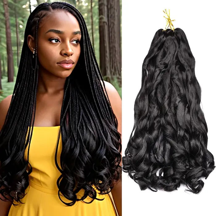 Extensions de cheveux tressés en spirale pour femmes