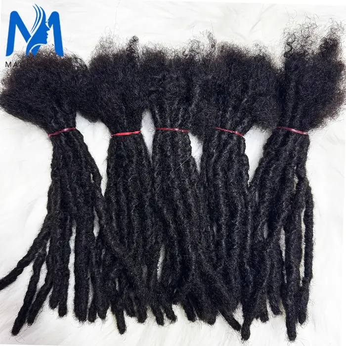 100% Extensions de cheveux humains Dreadlock pour tresses au Crochet 0.6 cm de largeur
