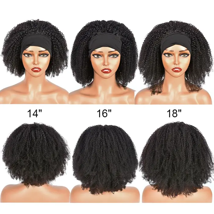 HairUGo-Perruques de cheveux humains bouclés crépus pour femmes