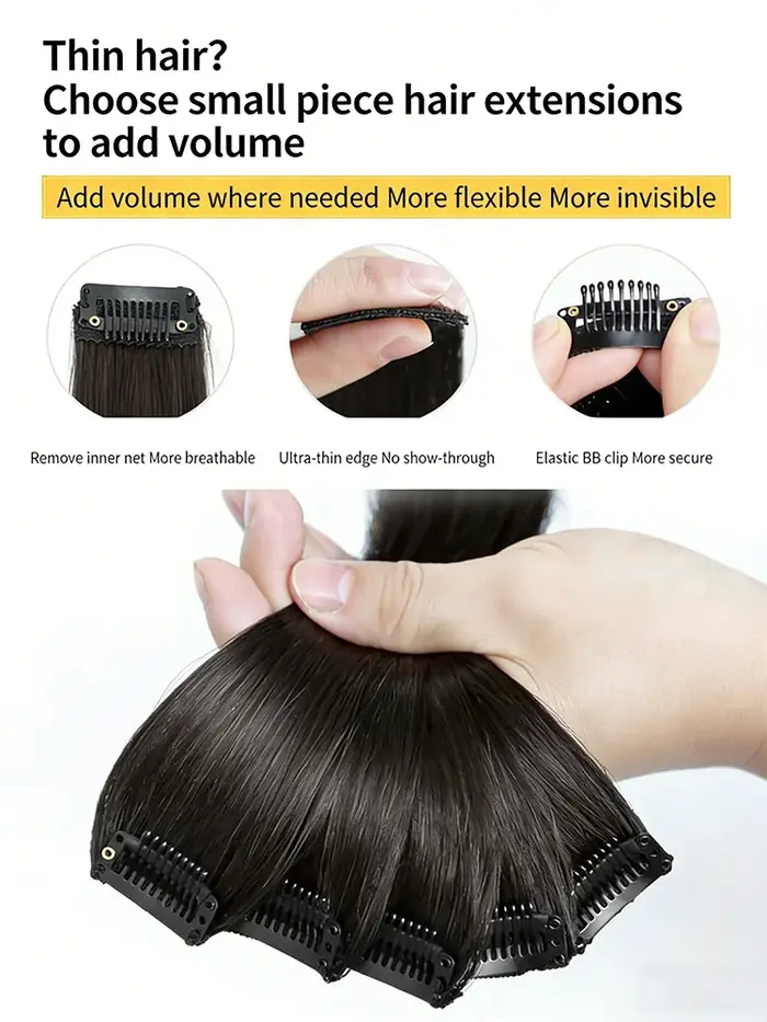 Extensions de cheveux à clipser de 60 cm