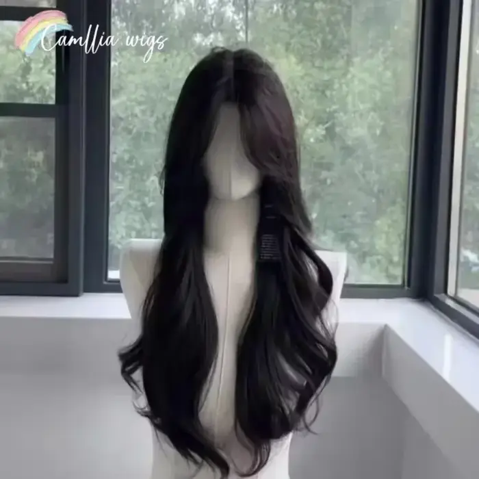 Perruque noire pour femmes