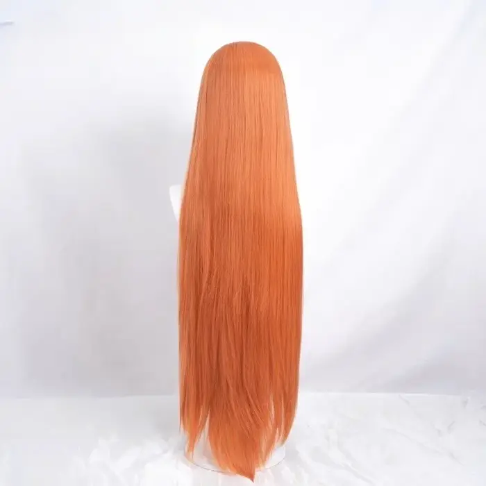 Anime eau de javel Inoue Orihime Cosplay Costume cheveux Super longs Orange bande dessinée perruques résistant à la
