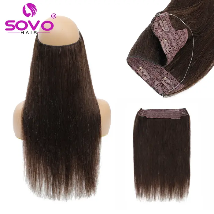 Halo Hair Extensions de cheveux 100% humains