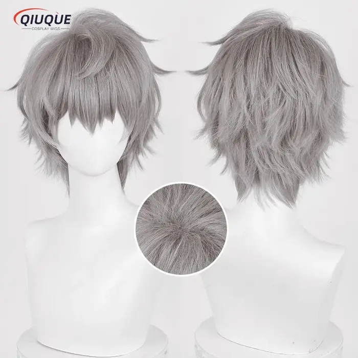 Anime jusqu'à Cosplay perruque 3 types de cheveux courts styles Cosplay Anime perruques résistance à