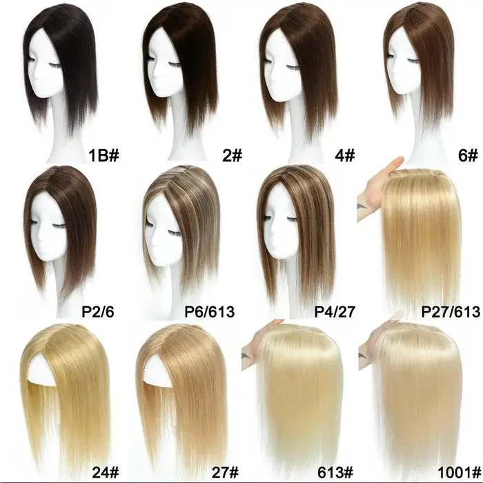 Toppers de cheveux raides pour femmes