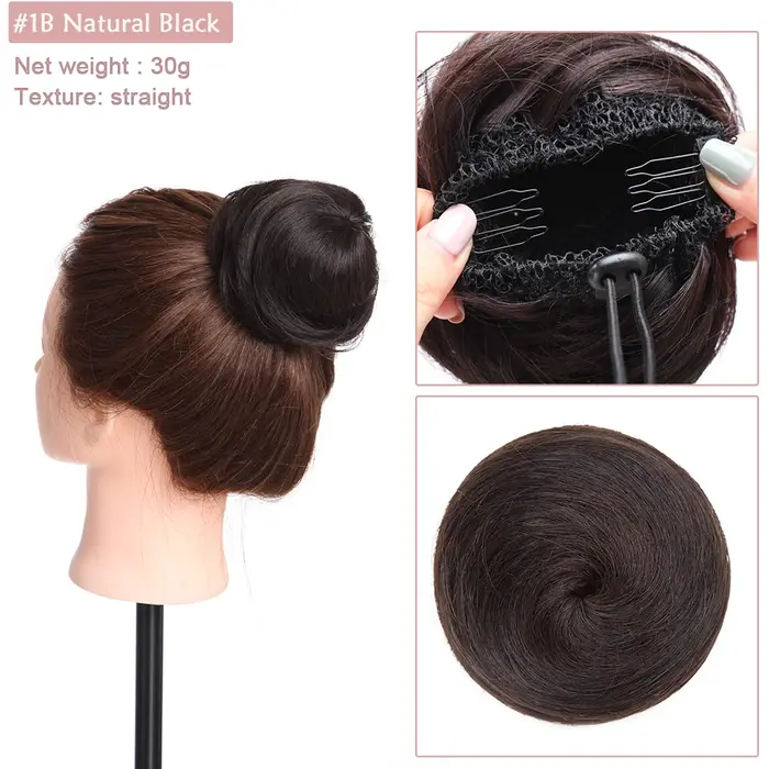 SEGO 100% Extension de Chignon de cheveux humains Donut