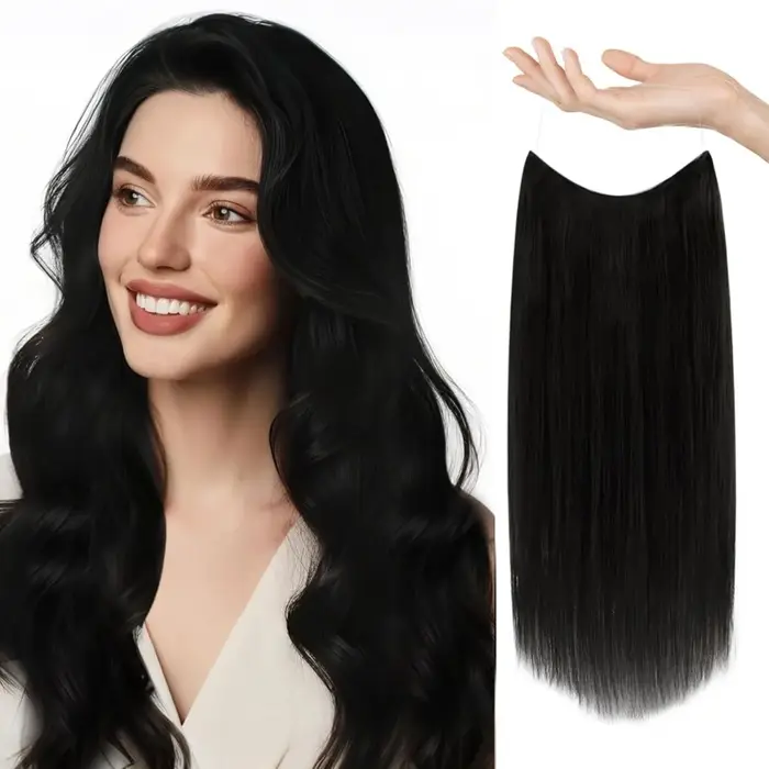 Extensions de cheveux Halo en cheveux humains véritables