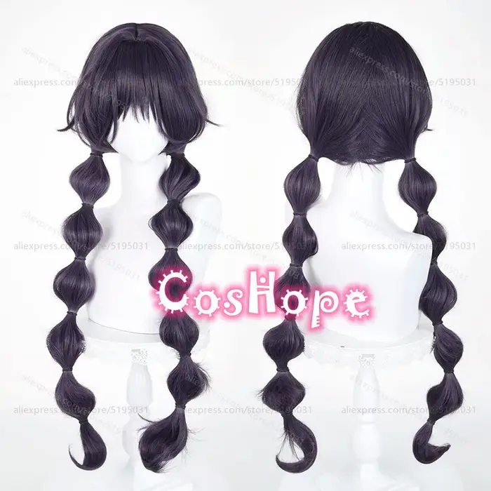 Waguri Kaoruko Cosplay perruque plusieurs Styles violet gris