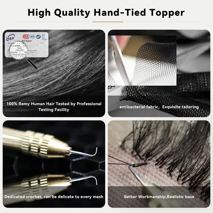 Cheveux Toppers partie centrale femmes