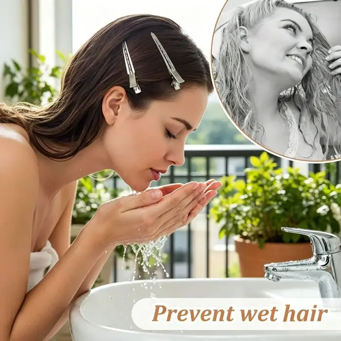10 pinces à cheveux en métal pour salon de coiffure