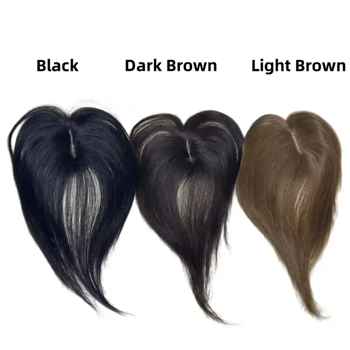 Frange de cheveux humains naturels