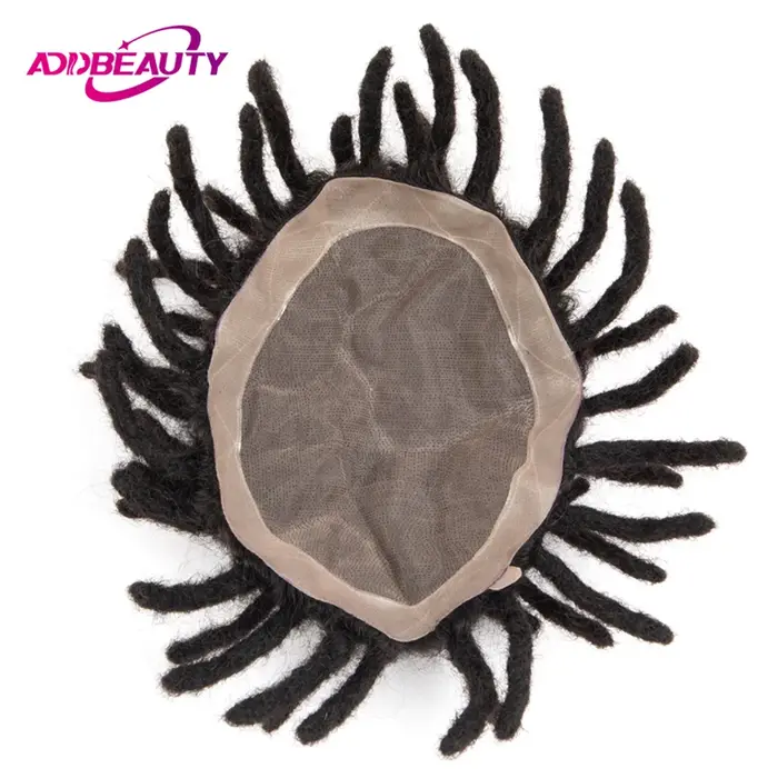 Dreadlocks homme cheveux prothèse Mono NPU hommes toupet