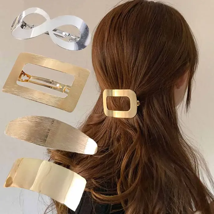 Pinces à cheveux en métal pour femmes