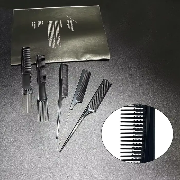 Ensemble de peignes de coiffure 10 pièces, ensemble de peignes de coiffure, peigne de styliste antis