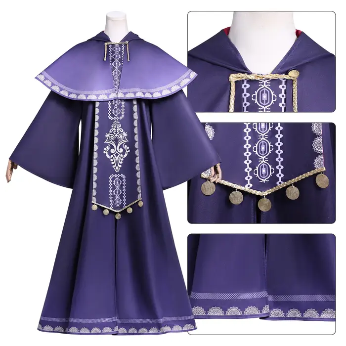 Costume de cosplay et perruque pour femme