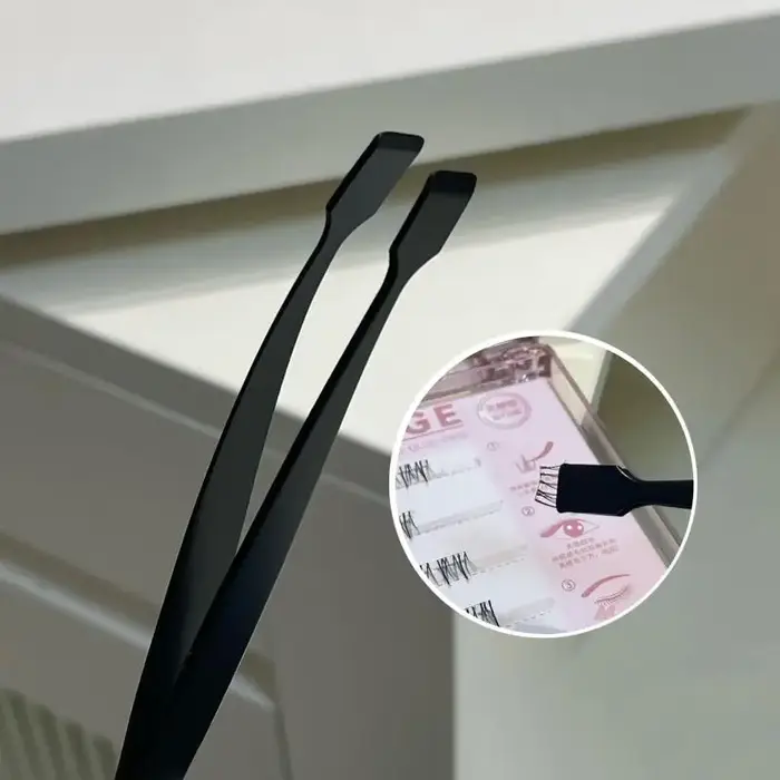 Pince à épiler en acier inoxydable pour faux cils