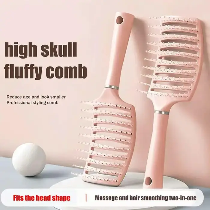 Brosse démêlante à coussin d'air antistatique pour coiffure et perruques bouclées