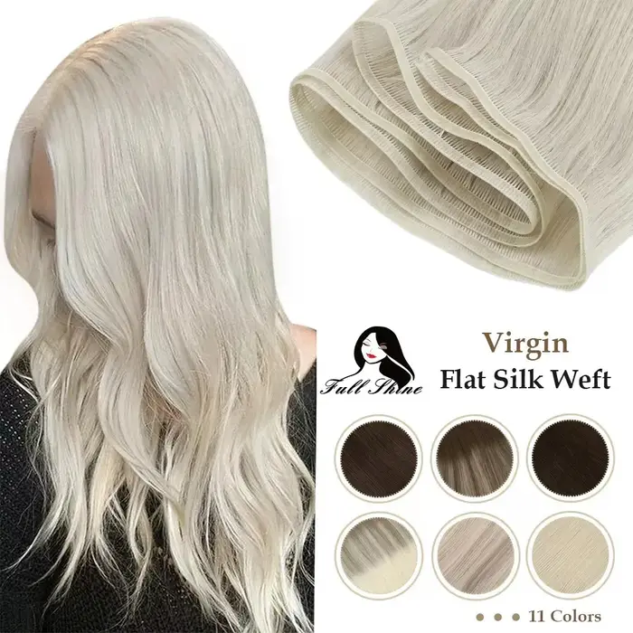 Trame plate en soie 100% naturelle pour femmes